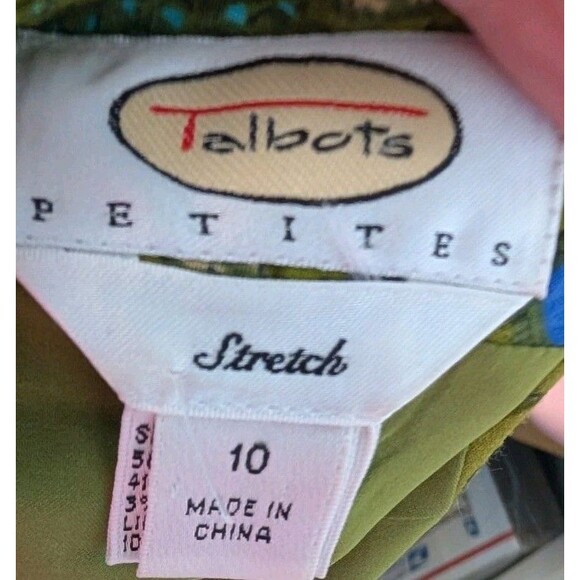 Talbots Womens Stretch Skirt Size 10 Petite Silk Blend Fully Lined - Picture 6 of 7